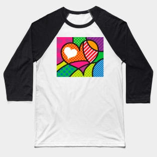 Love hearts Baseball T-Shirt